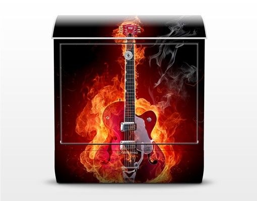 Letterboxes Guitar In Flames