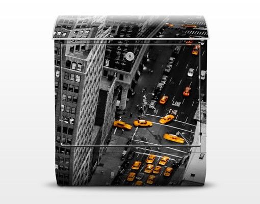 Matt black letterbox Taxi Lights Manhattan
