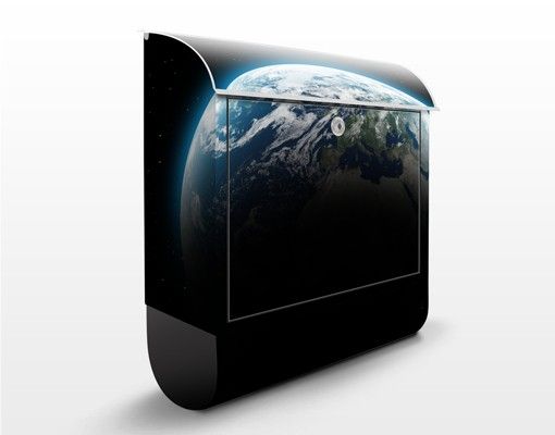 Letterboxes black Illuminated Planet Earth