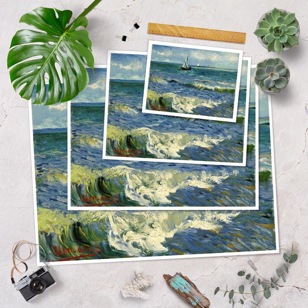 Sea prints Vincent Van Gogh - Seascape Near Les Saintes-Maries-De-La-Mer