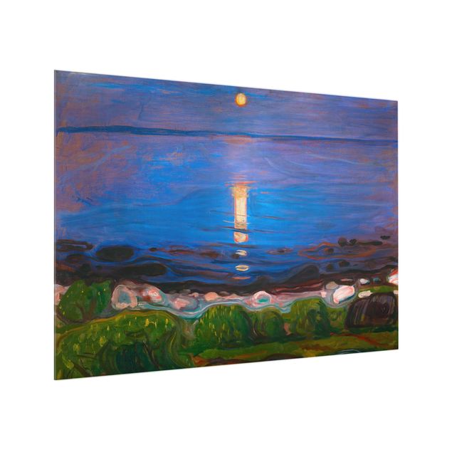 Art style post impressionism Edvard Munch - Summer Night On The Sea Beach