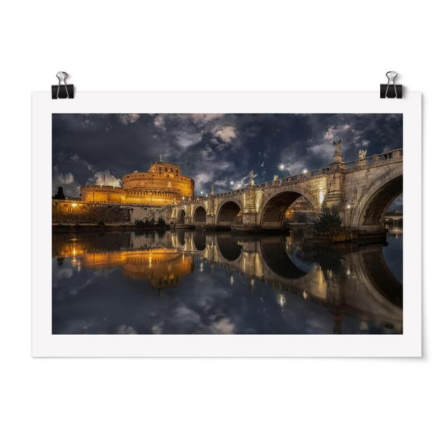 Skyline prints Ponte Sant'Angelo In Rome