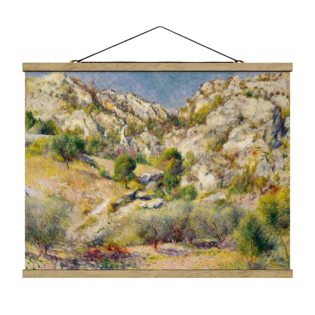 Prints landscape Auguste Renoir - Rock At Estaque