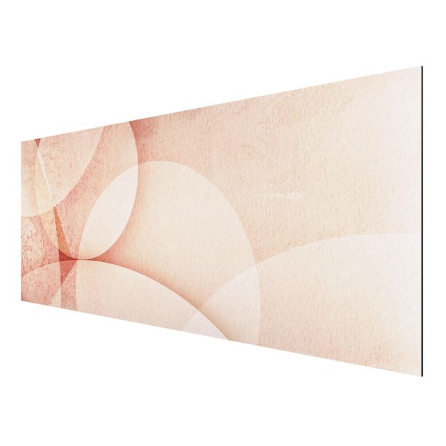 Contemporary art prints Abstract Graphics In Peach-Colour