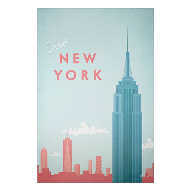 New York skyline print Travel Poster - New York
