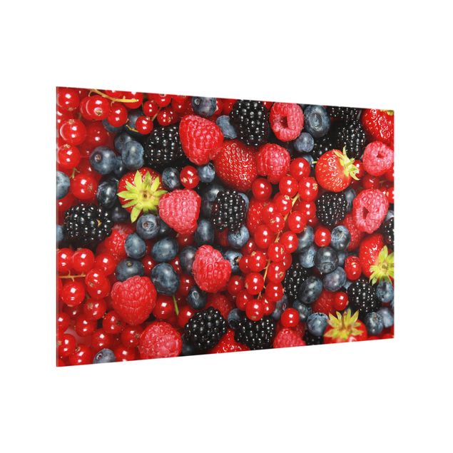 Glass splashback Fruity Berries