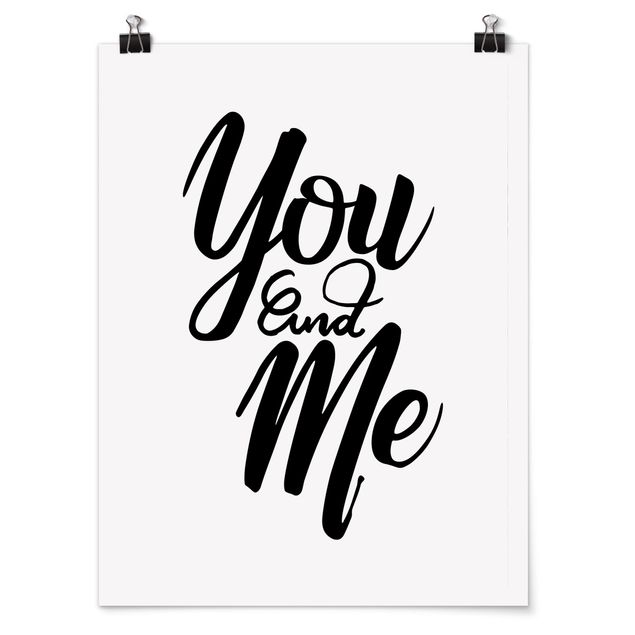 Inspirational quotes posters You And Me