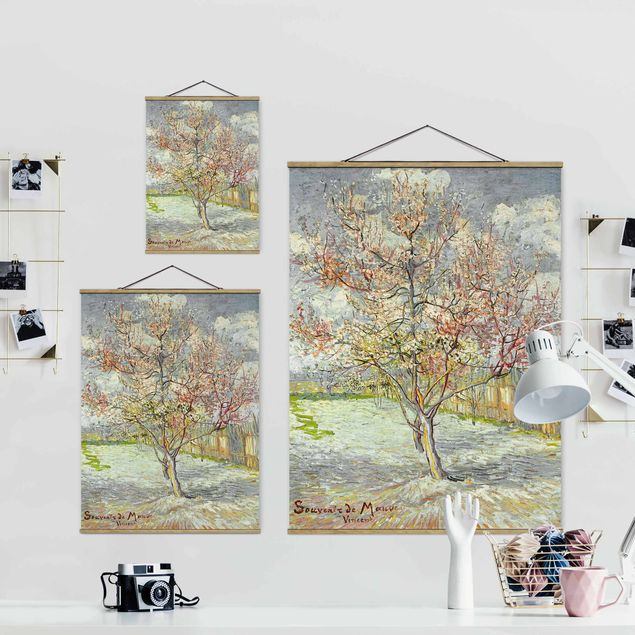 Landscape canvas prints Vincent van Gogh - Flowering Peach Trees
