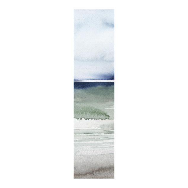 Sliding panel curtains landscape Ocean Waves I