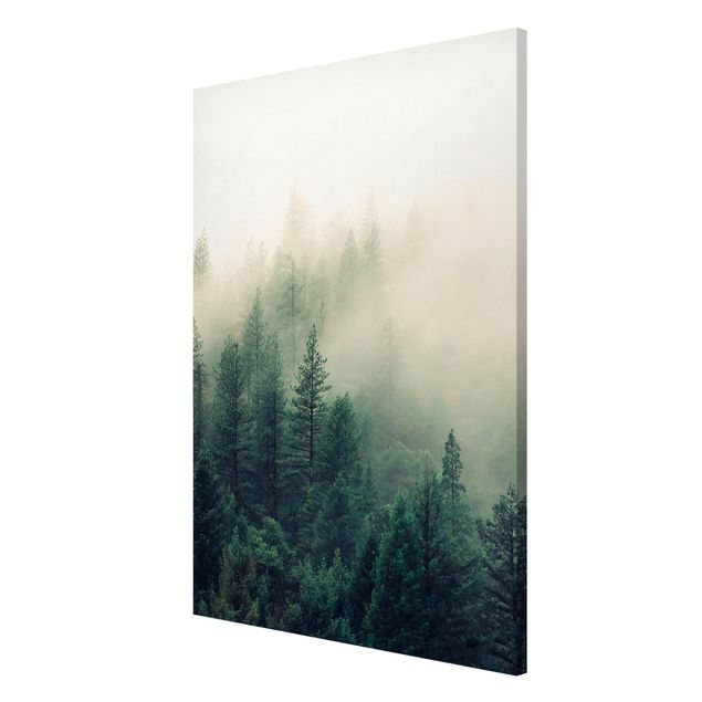 Trees on canvas Foggy Forest Awakening