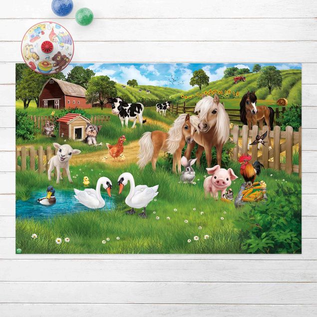 outdoor mat Animal Club International - Animals On A Farm