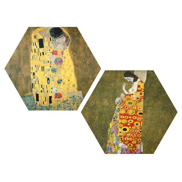 Art prints Gustav Klimt - Kiss And Hope