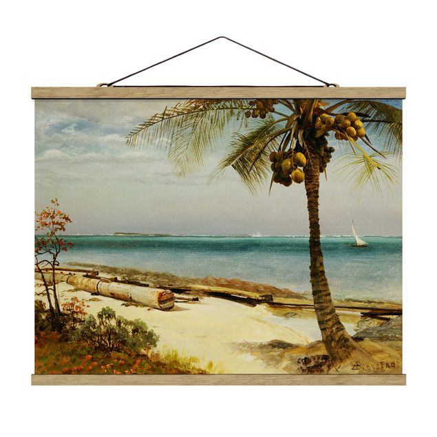Beach prints Albert Bierstadt - Tropical Coast