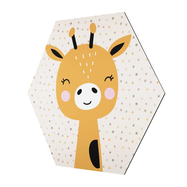 Wall art yellow Baby Giraffe