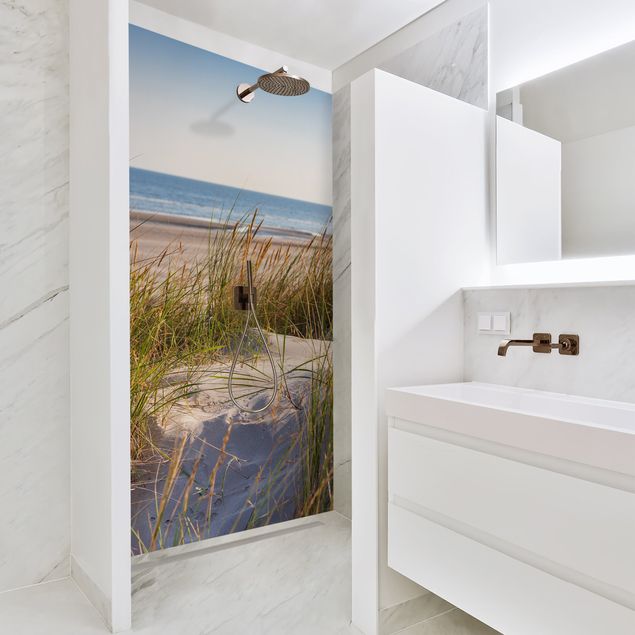 Shower wall cladding Beach Dune At The Sea