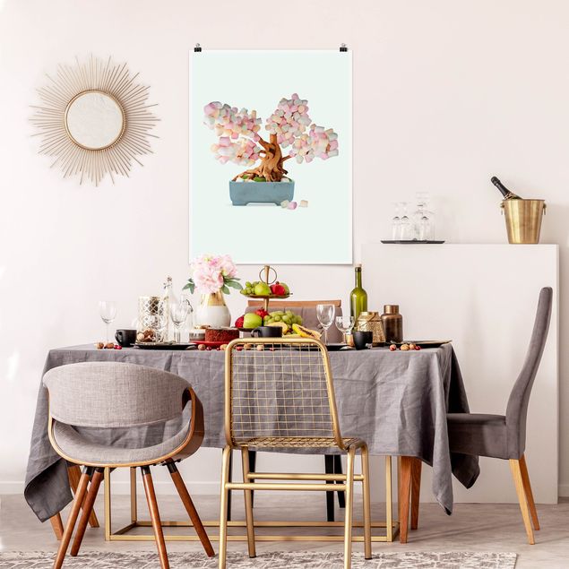 Art posters Bonsai With Marshmallows