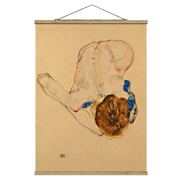 Art posters Egon Schiele - Forward Flexed Act