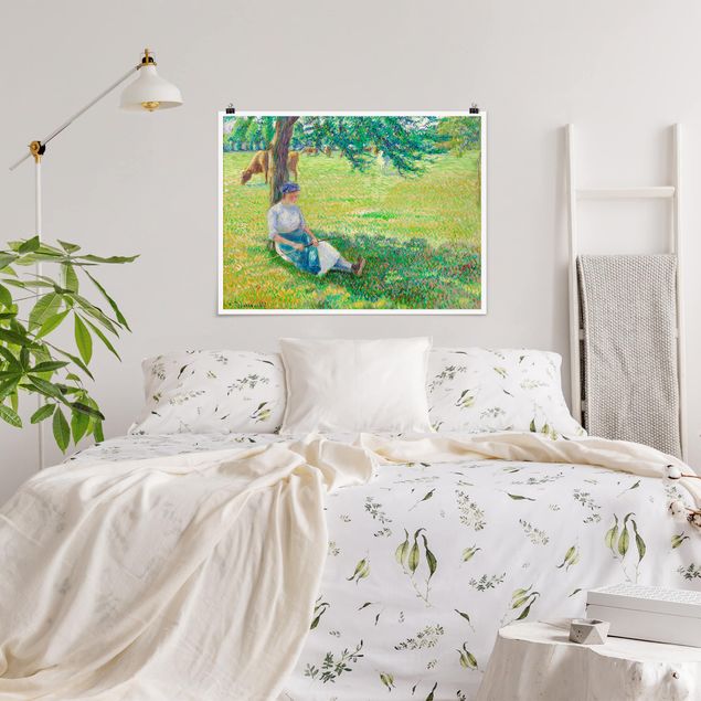 Impressionist art Camille Pissarro - Cowgirl, Eragny