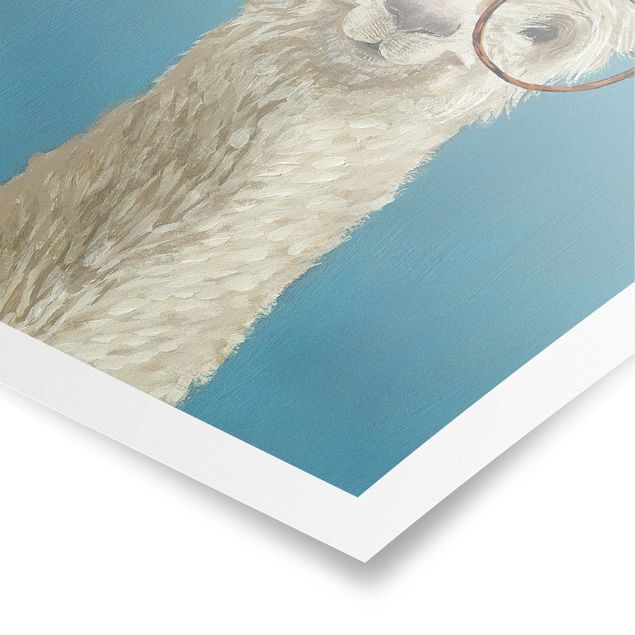 Posters animals Lama With Glasses I