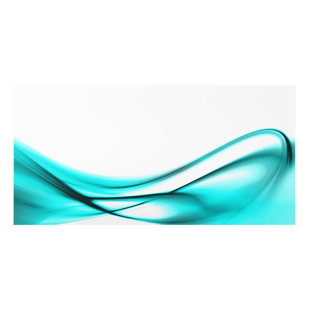 Glass Splashback - Turquoise Design - Landscape 1:2