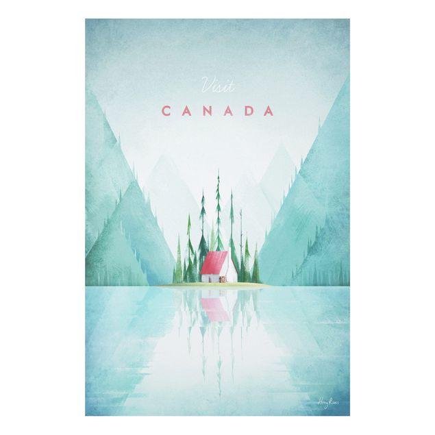 Landscape canvas prints Travel Poster - Canada