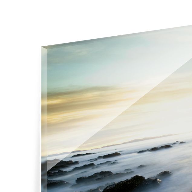 Glass Splashback - Sunset Over The Ocean - Landscape 1:2