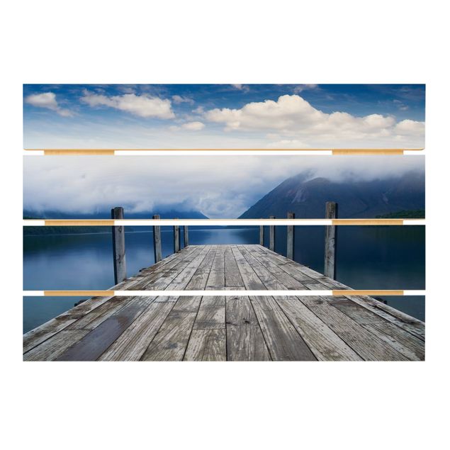 Wood photo prints Nelson Lakes National Park New Zealand