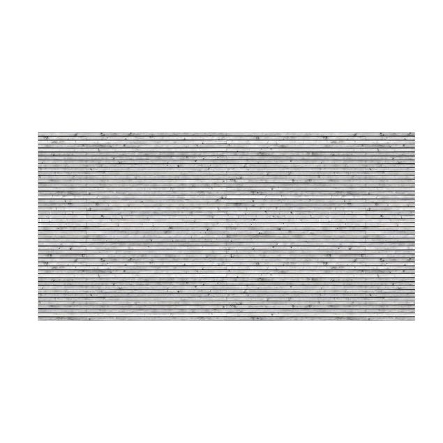 contemporary rugs Wooden Wall With Narrow Strips Black And White