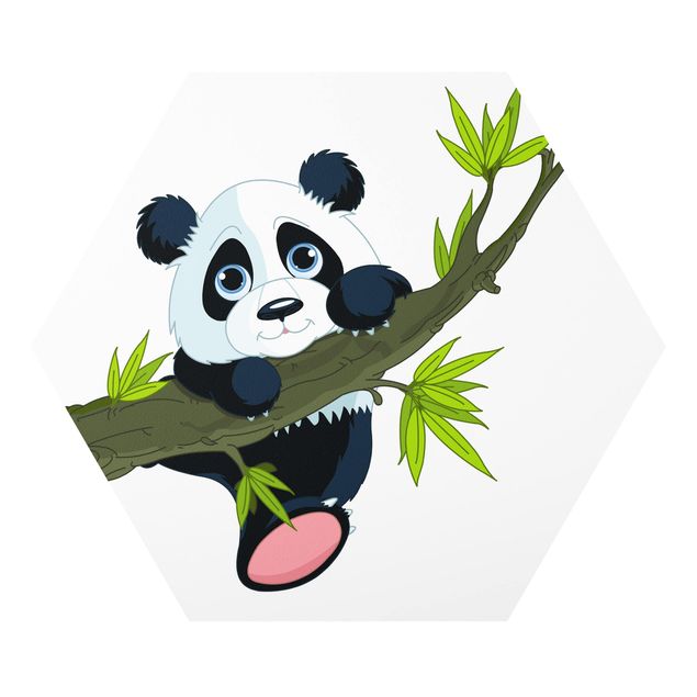 Animal wall art Climbing Panda