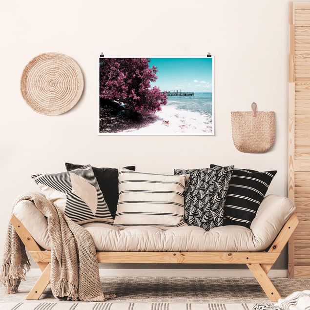 Landscape canvas prints Paradise Beach Isla Mujeres