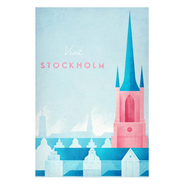 Canvas art Travel Poster - Stockholm