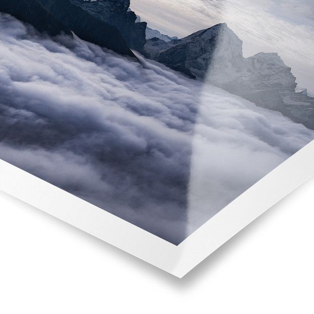 Landscape poster prints Sea Of ​​Clouds In The Himalayas