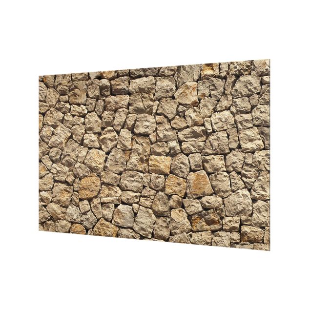 Glass Splashback - Old Wall Of Paving Stone - Landscape 2:3