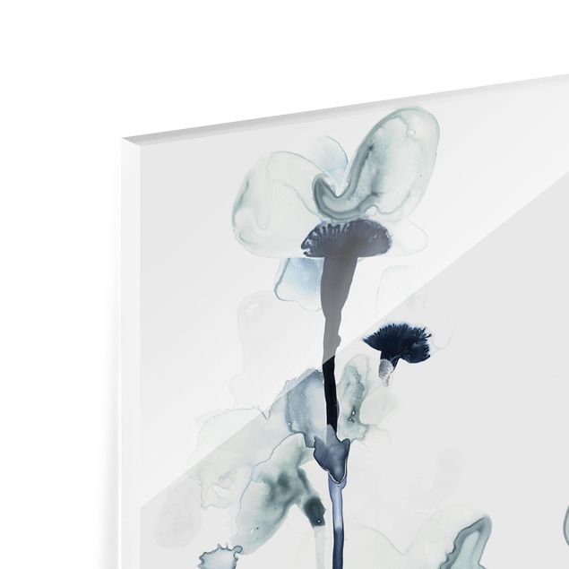 Glass Splashback - Midnight Bloom Trio - Landscape 1:2