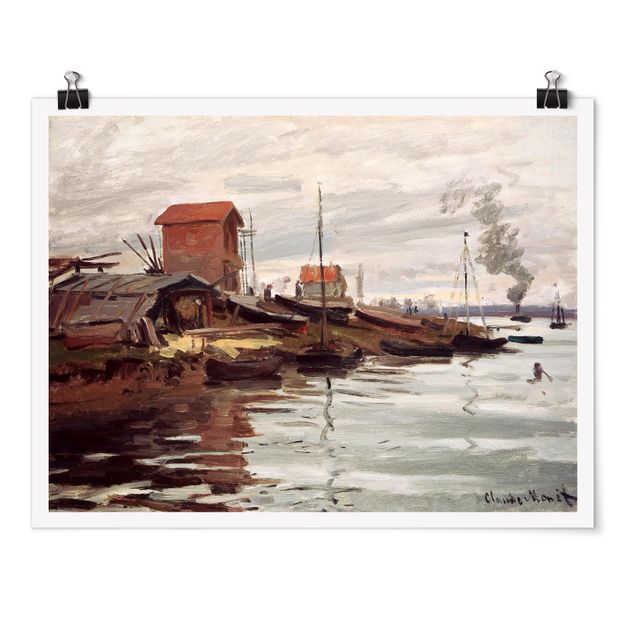 Landscape canvas prints Claude Monet - The Seine At Petit-Gennevilliers