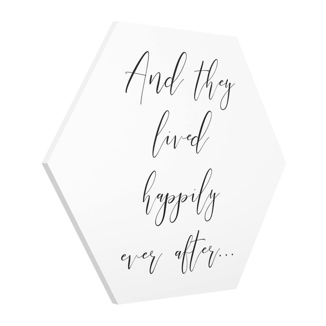 Love art print And They Lived Happily Ever After