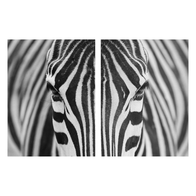 Wall art black and white Zebra Look