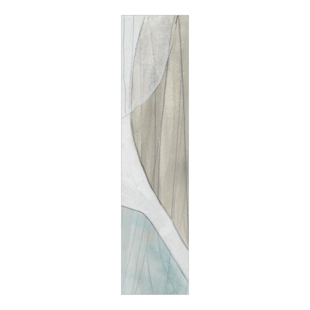 Sliding panel curtains abstract Jade IV