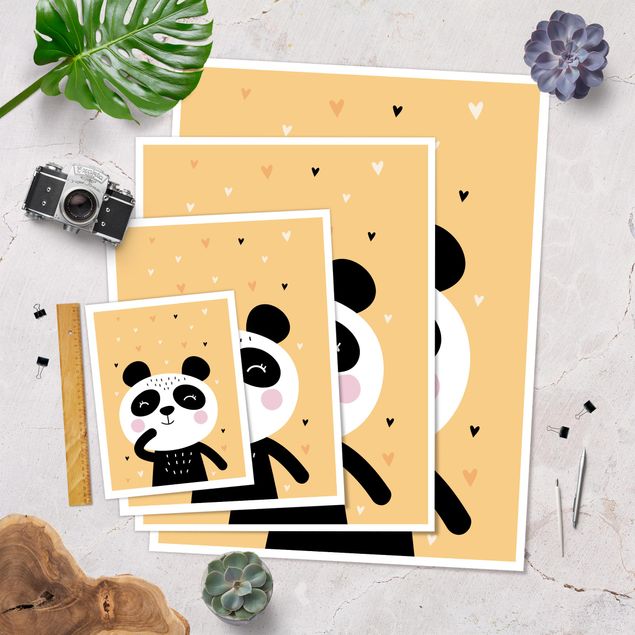 Poster print The Happiest Panda