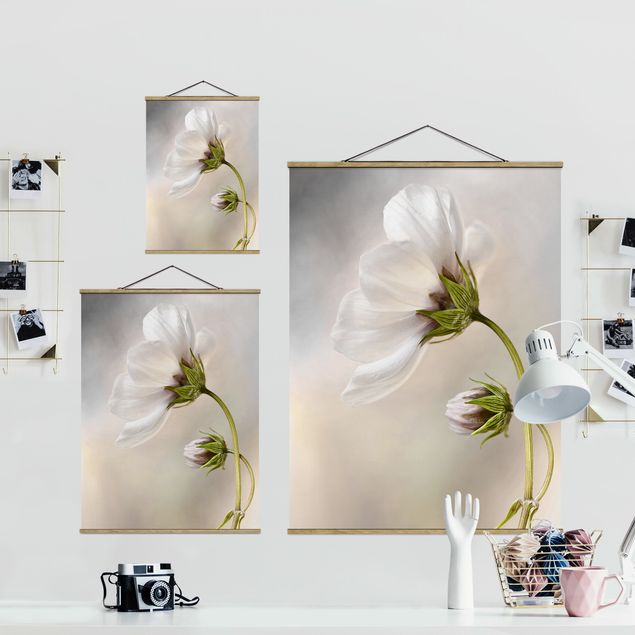 Fabric print with posters hangers Heavenly Flower Dream