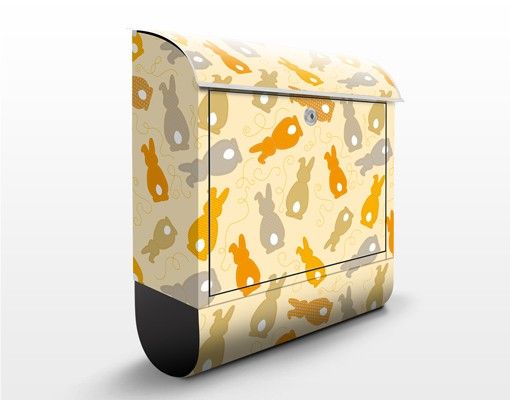 Letterboxes animals Yellow Bunny Pattern