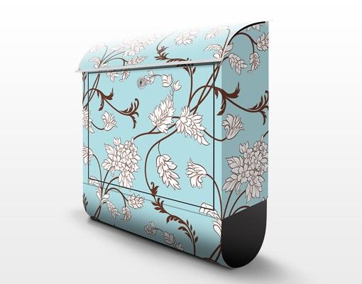 Blue letter box Light-blue Floral Design
