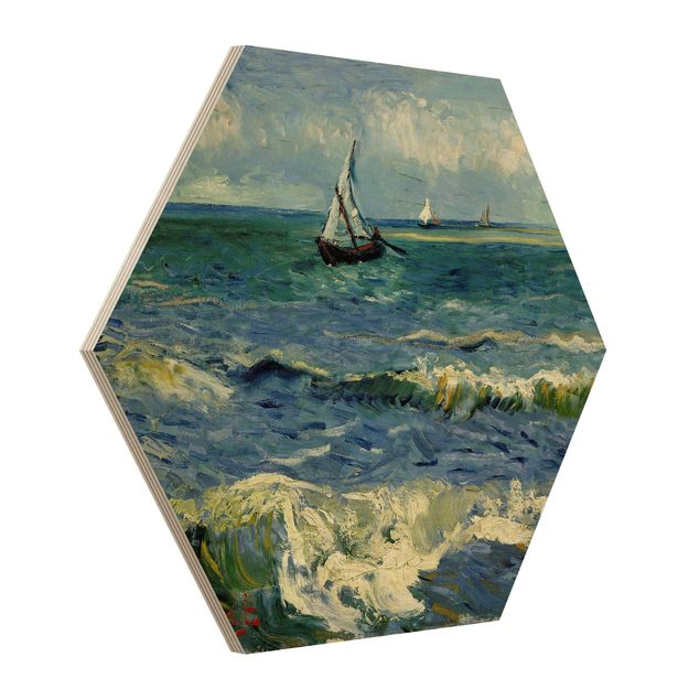 Post impressionism art Vincent Van Gogh - Seascape Near Les Saintes-Maries-De-La-Mer