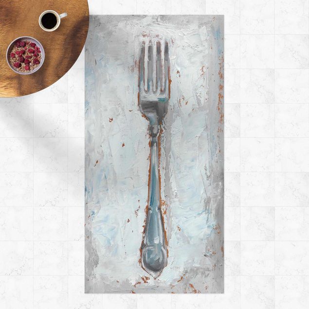 outdoor patio rugs Impressionistic Cutlery - Fork
