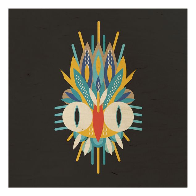 MUAH Collage Ethno Mask - Bird Feathers