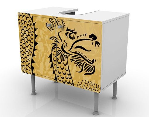 Wash basin cabinet design - Chinese Dragon