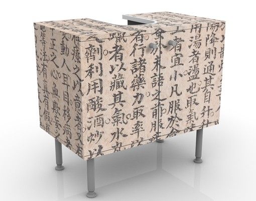 Sink vanity unit Chinese Characters