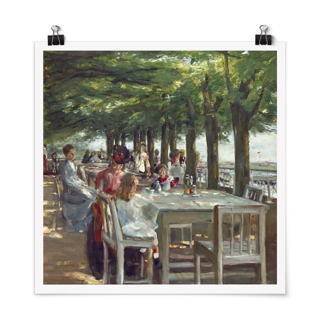 Art styles Max Liebermann - The Restaurant Terrace Jacob