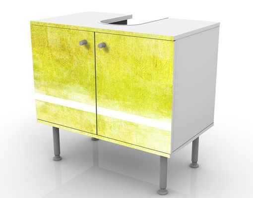 Wash basin cabinet design - Colour Harmony Yellow