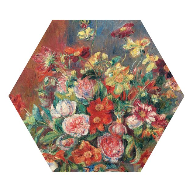 Prints floral Auguste Renoir - Flower vase